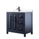 Option Dark Blue / White Quartz Top / Matte Black