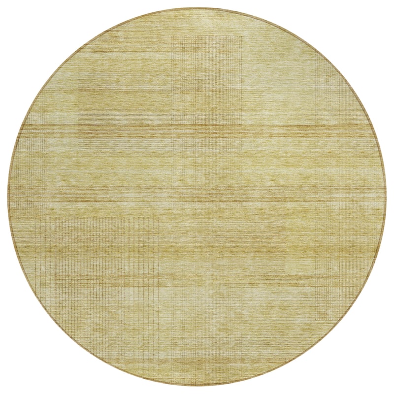 Machine Washable Indoor/ Outdoor Chantille Contemporary Imprints Rug