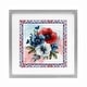 preview thumbnail 10 of 26, Stupell Patriotic Poppies Bundle Under Glass Framed Design By Nicole DeCamp 13 x 13 - Grey