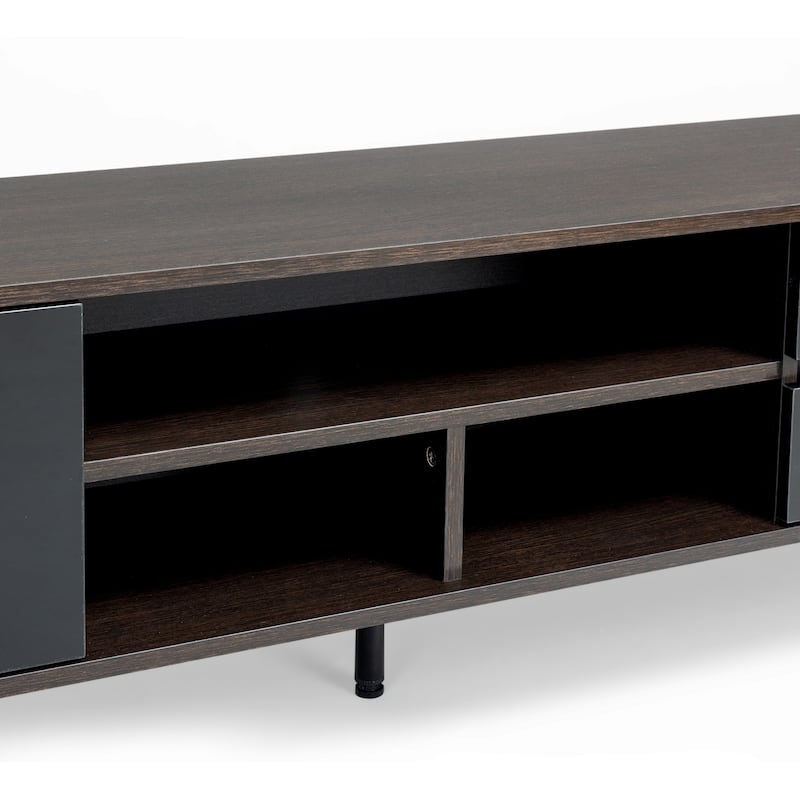 TV Stand for TVs up to 65",Entertainment Center with RGB LED Lights - 62.99inch*13.78inch*17.72inc
