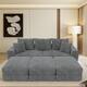 Option Grey-3 Seater with 3 Ottoman
