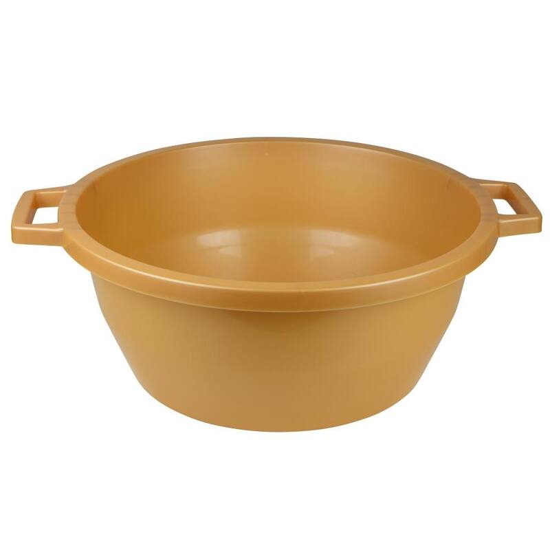 YBM Home Round Dish Wash Basin Dishpan, 1287 - Set Of 1 - Gold
