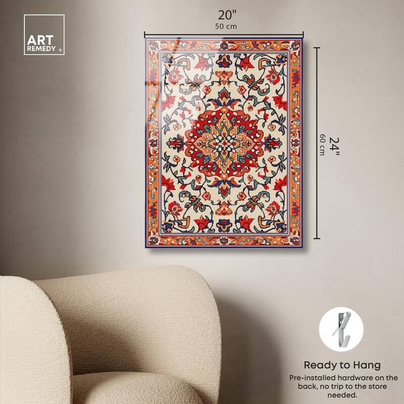 Morrocan Garden II Acrylic by Art Remedy, Ready to Hang