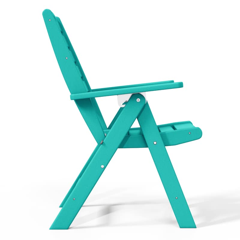 Laguna 5-Piece Square Table Folding Highback Chair Dining Set