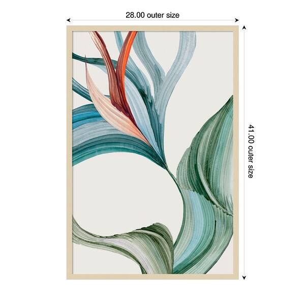 dimension image slide 0 of 2, Amanti Art Dancing in Color by Alex Black Wood Framed Wall Art Print - Svelte Natural