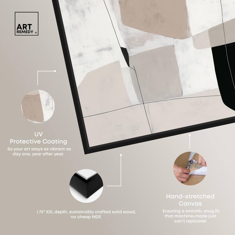 Neutral Forms I Canvas by Art Remedy