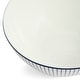 preview thumbnail 3 of 5, Wedgwood Gio Blue Cereal Bowl 6.2in, Pinstripe White