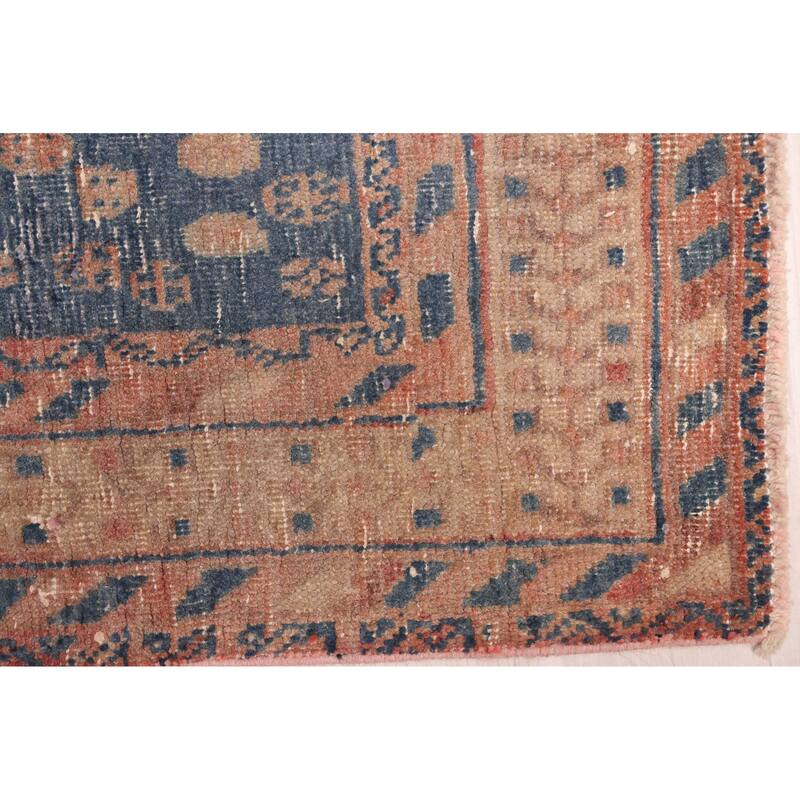 ECARPETGALLERY Hand-knotted Antalya Vintage Navy Wool Rug - 4'11 x 6'11