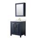 Option Dark Blue, Gold Trim, Giotto Quartz Top