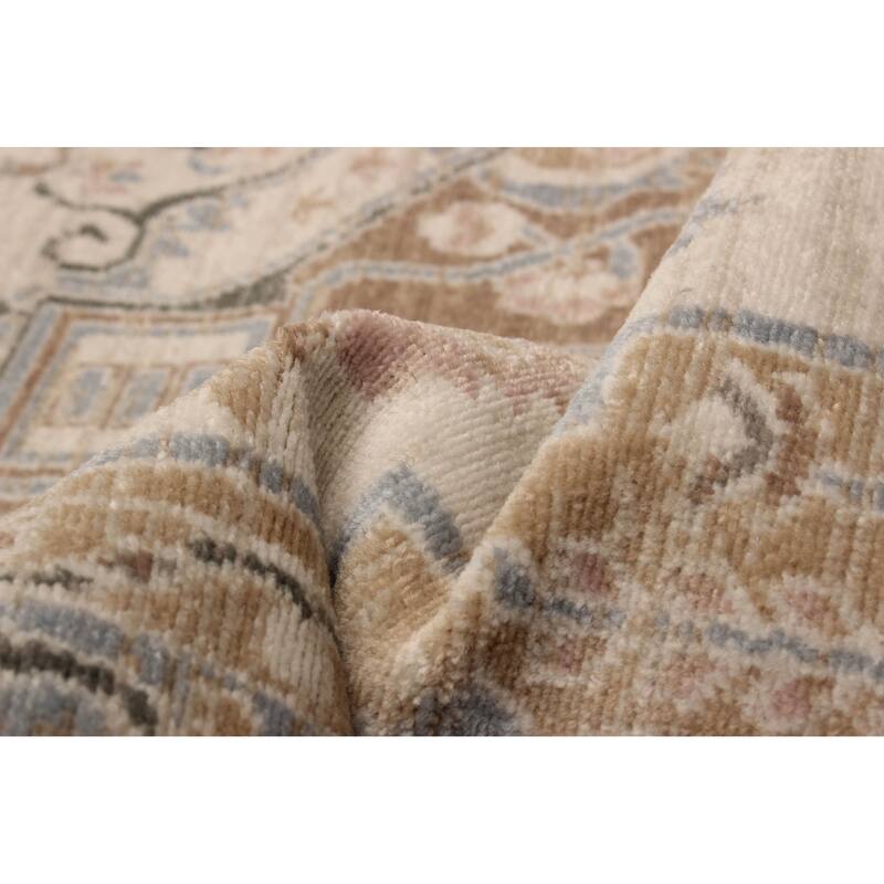 ECARPETGALLERY Machine Woven Katie Ivory Area Rug