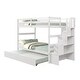 preview thumbnail 7 of 13, Twin over Twin Bunk Beds With Twin Trundle and Stairway Storage Function