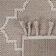preview thumbnail 7 of 13, LOOM & LUXE Collection Ivory/Trellis Indoor/Outdoor Area Rug