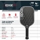 preview thumbnail 2 of 4, Diadem Edge 18 K Speed Pro Pickleball Paddle, Silver