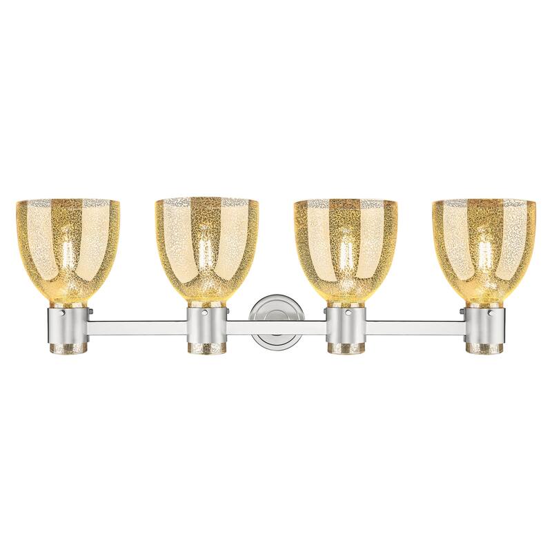 Innovations Lighting Downtown Urban - Lawton Bell - 4 Light 34" Wall-Mounted Bath Vanity Light