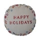 preview thumbnail 1 of 1, Cotton Slub Printed Pillow with Embroidery Multi