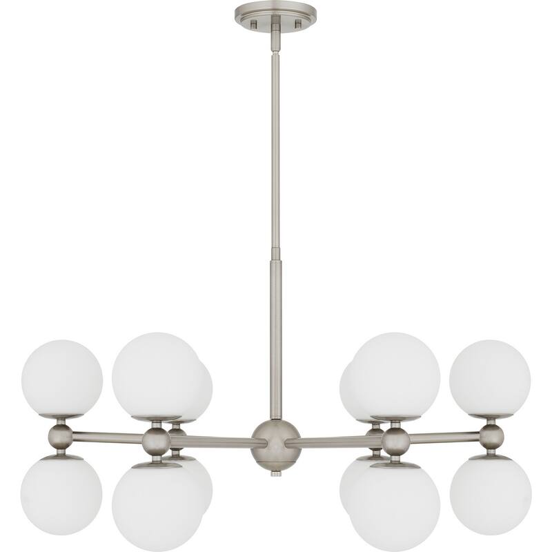 Elser 12 Light Chandelier - Brushed Nickel
