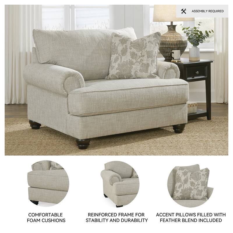 Signature Design by Ashley Asanti Beige Oversized Chair - 51"W x 44"D x 40"H