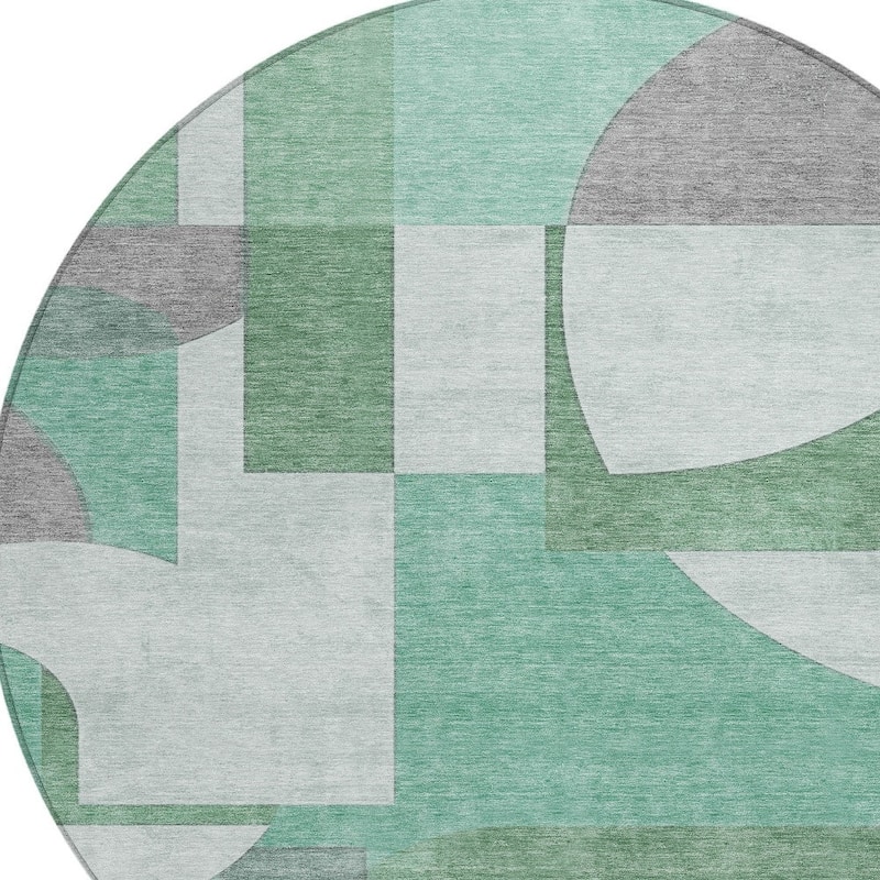 HomeRoots Geometric Modern Rectangle Outdoor Rug