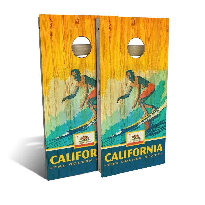 California State Pride Outdoor Cornhole Board Set - Backyard 2x4 - NO Accessories