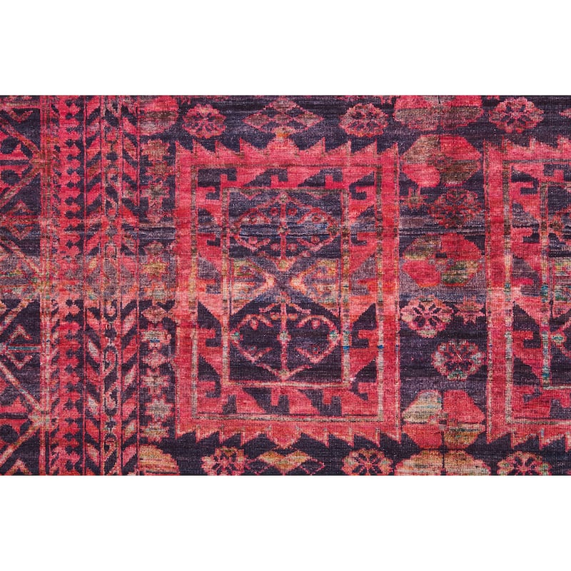 Welch Oriental Pink/Blue Area Rug