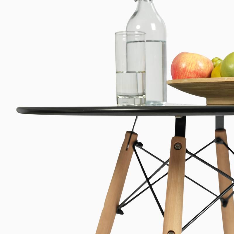 HomyLin 31.5" Round Dining Table Mid-Century Modern Coffee Table