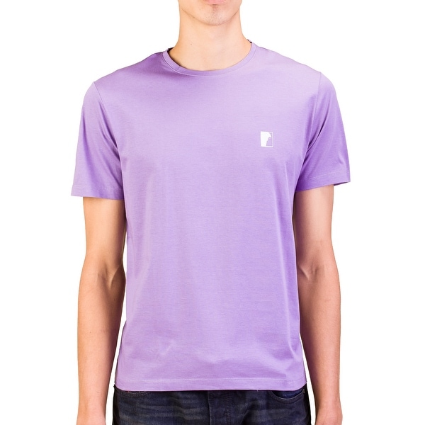 Versace Collection Men Medusa Logo Crew Neck T-Shirt Purple