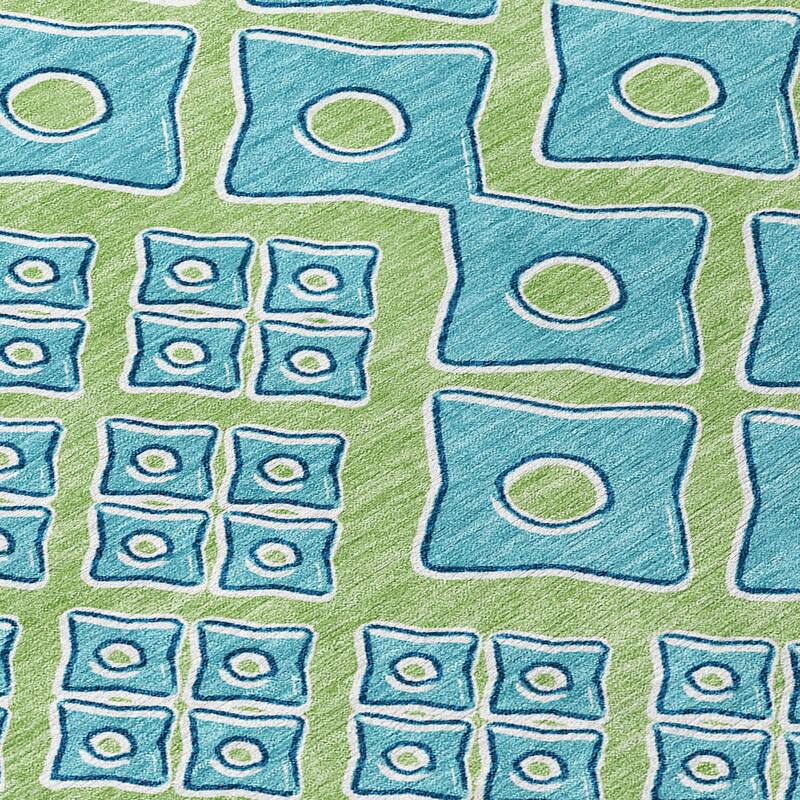 Machine Washable Indoor/ Outdoor Chantille Diamond Rug