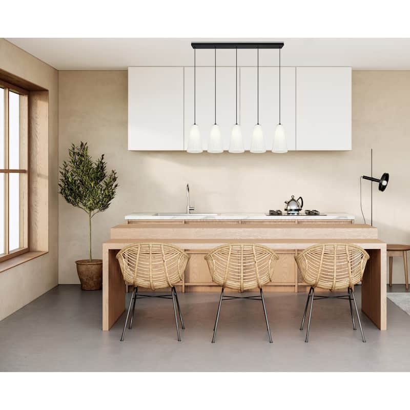 Z-Lite 3043P6-5L Farrell 5 Light 42" Wide Linear Chandelier