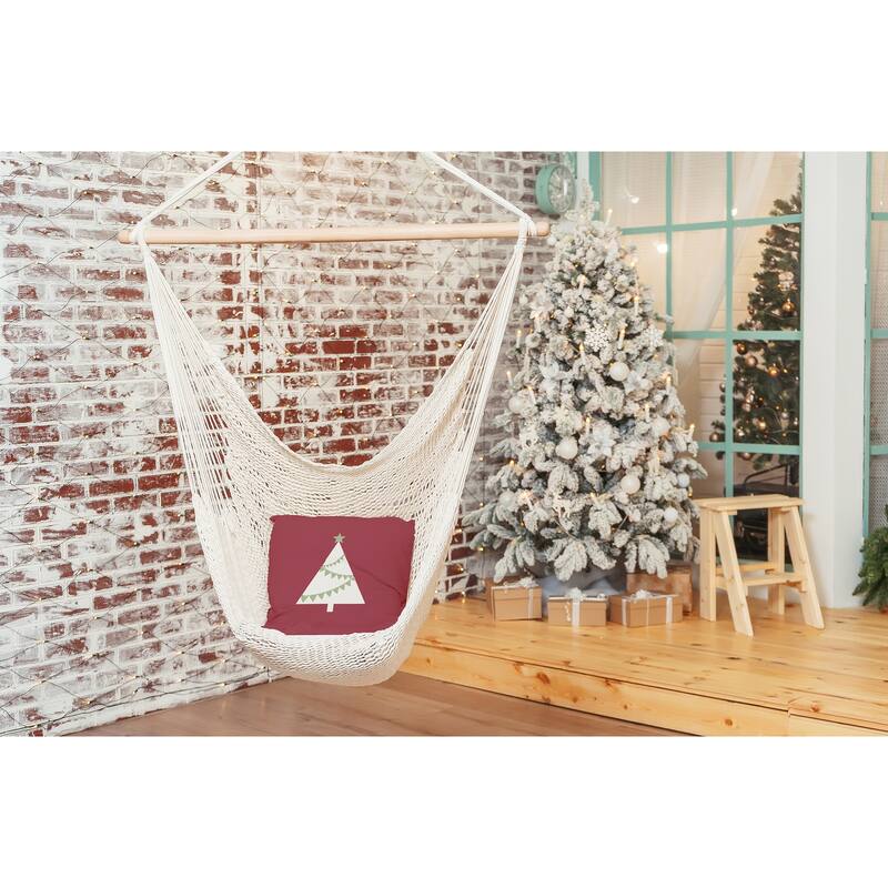 Garland Tree Christmas Decorative Throw Pillow