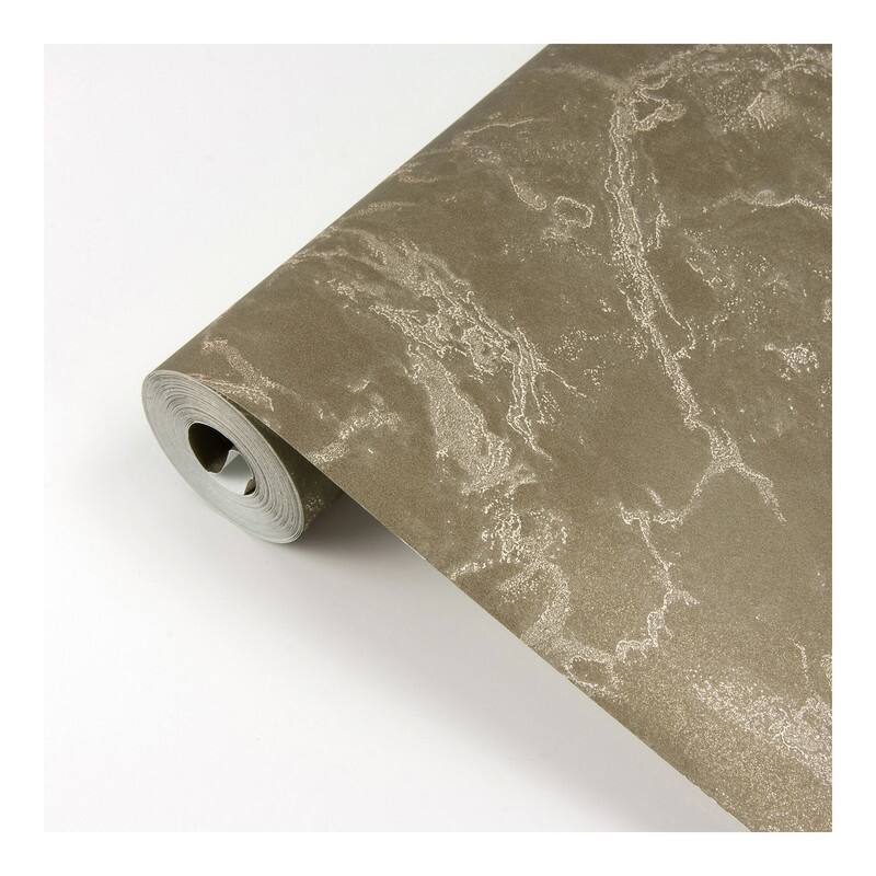Brewster Crux Chocolate Marble Wallpaper - 21 x 396 x 0.025