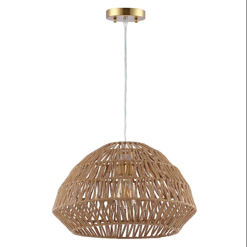 SAFAVIEH Lighting Dijana 16-inch Pendant - 16" W x 16" D x 11-191" H - Natural - 16Wx16Dx191H