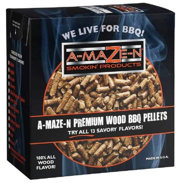 AMazeN Smoking Pecan Wood Pellets 2 lb Pound Box for Smoking Foods