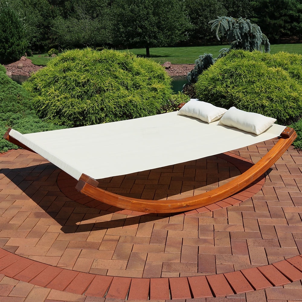 Double outdoor garden discount bed sun lounger