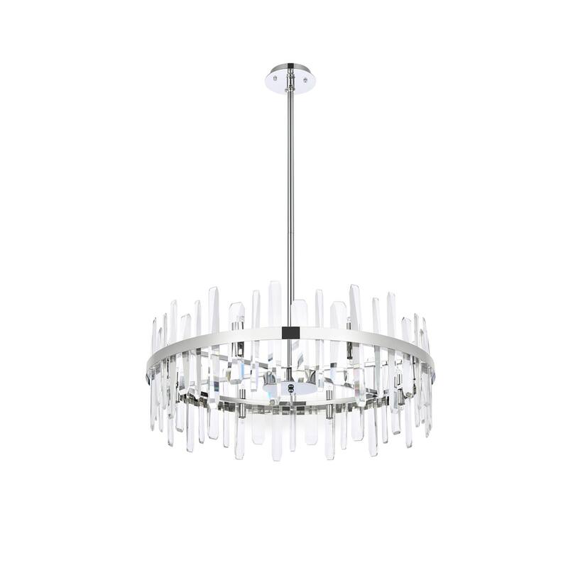 Indigo Home 32 inch crystal round chandelier