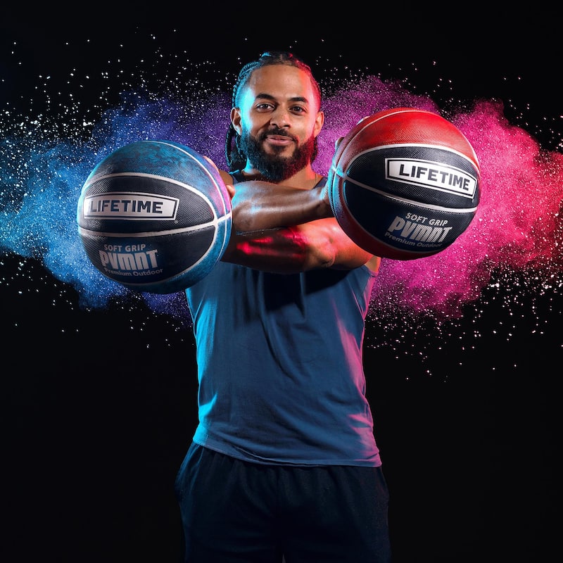 Lifetime Soft Grip PVMNT Premium Outdoor Basketball, 29.5-Inch