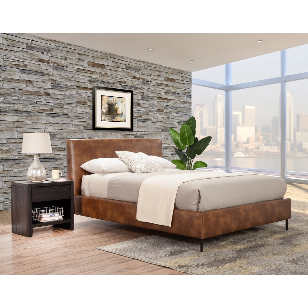 Overstock california online king bed frame