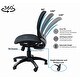preview thumbnail 3 of 4, ErgoMax Fully Meshed Ergonomic Height Adjustable Black Office Chair no Armrests & no Headrest, 42 Inch Max Height
