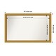 preview thumbnail 146 of 191, Wall Mirror Choose Your Custom Size - Extra Large, Townhouse Gold Wood Outer Size: 48 x 30 in