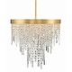 preview thumbnail 1 of 9, Crystorama Lighting Group WIN-216-CL-MWP Winfield 6 Light 24" Wide Antique Gold