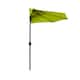 9' Sutton Half Round All-Weather Crank Patio Umbrella - Lime