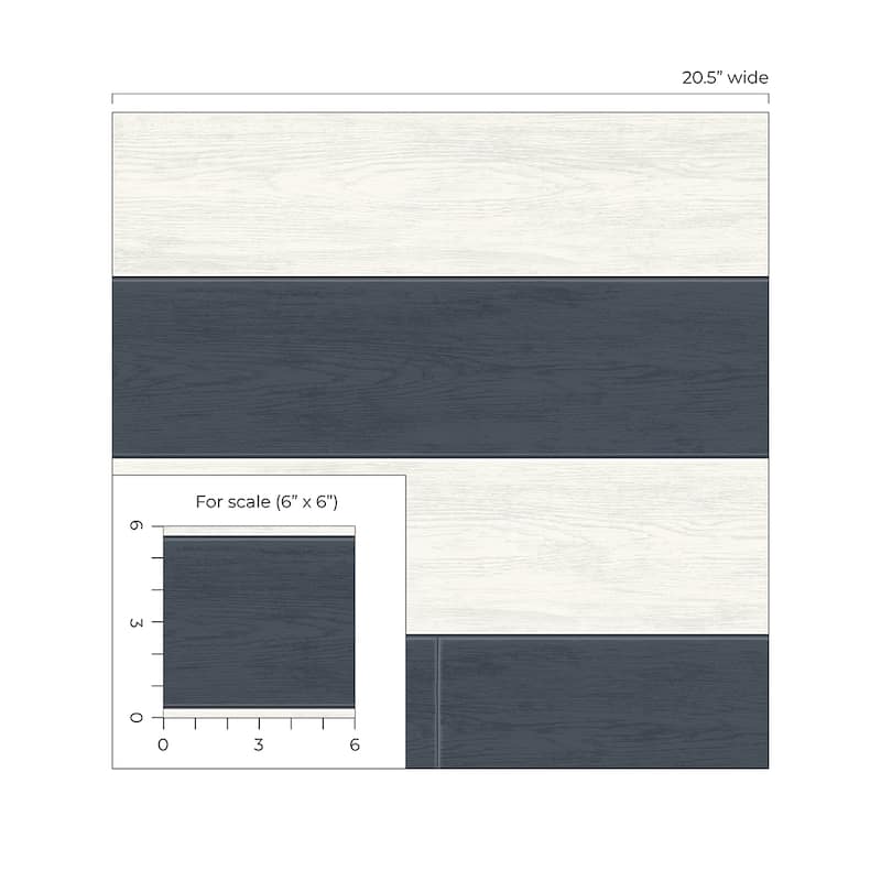 NextWall Two Toned Shiplap Peel and Stick Wallpaper