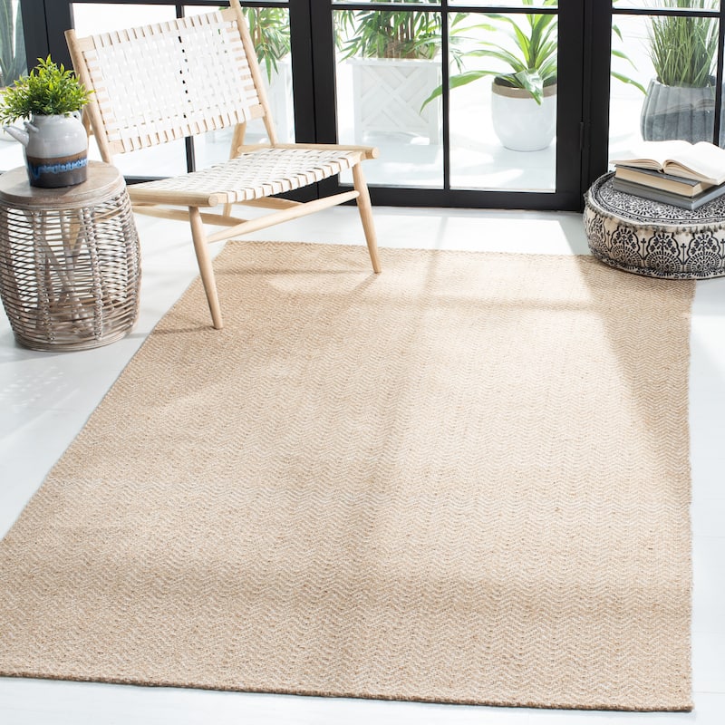 SAFAVIEH Handmade Natural Fiber Sheva Casual Solid Jute Rug - 3' x 5' - Beige