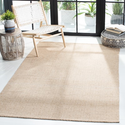SAFAVIEH Handmade Natural Fiber Valbjorg Casual Solid Jute Rug