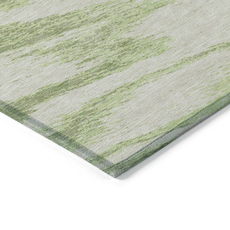 Machine Washable Indoor/ Outdoor Chantille Modern Chevron Rug