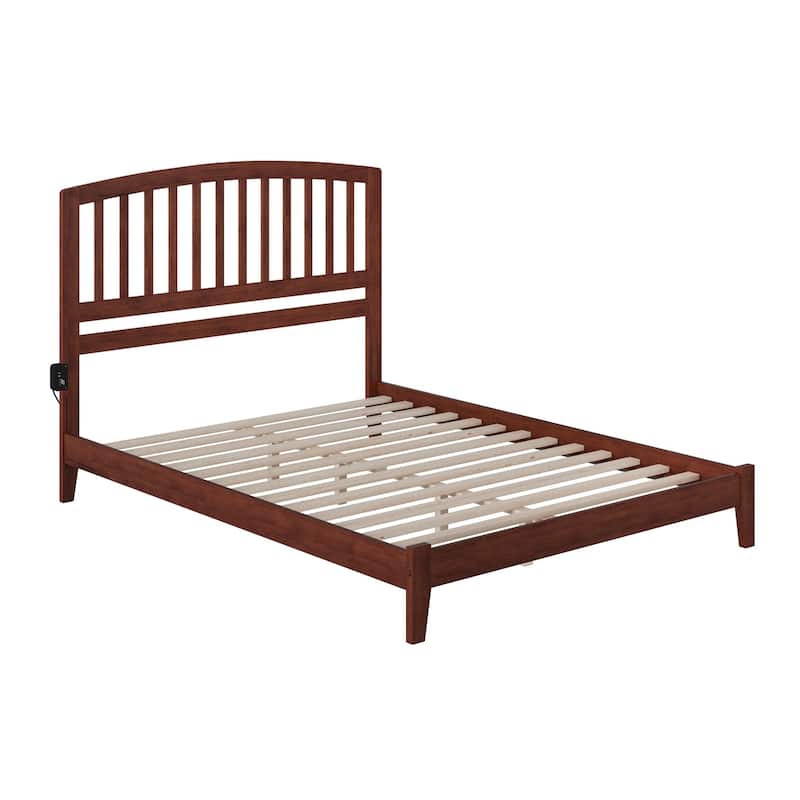 Richmond King Low Profile Wood Platform Bed in Walnut