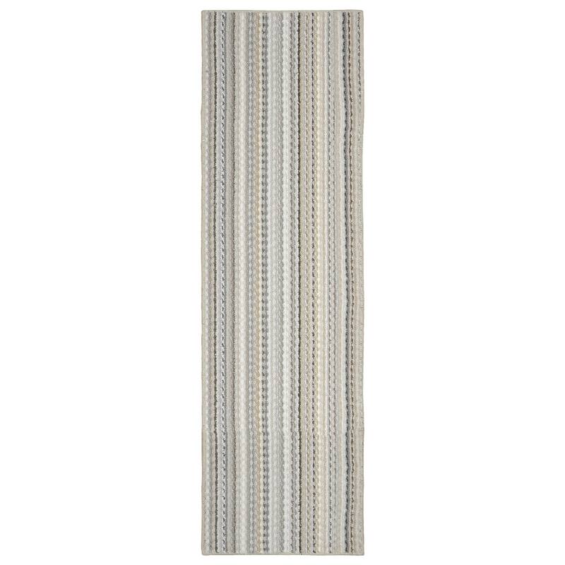 Garland Rug Carnival Striped Durable Indoor Area Rug