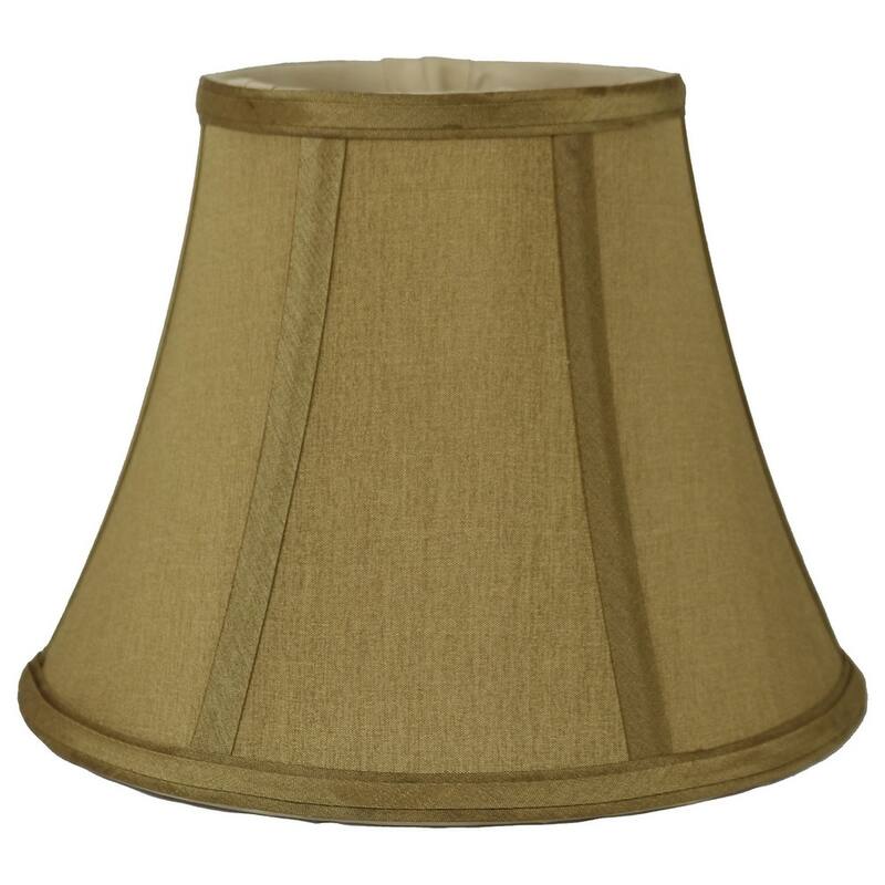 Faux Silk Bell Lamp Shade, 5 inch Top, 9 inch Bottom, 7 inch Slant