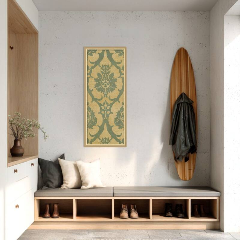 Amanti Art Framed Fabric Pinboard Medallion Motif III by Baxter Mill Archive Printed Bulletin Board