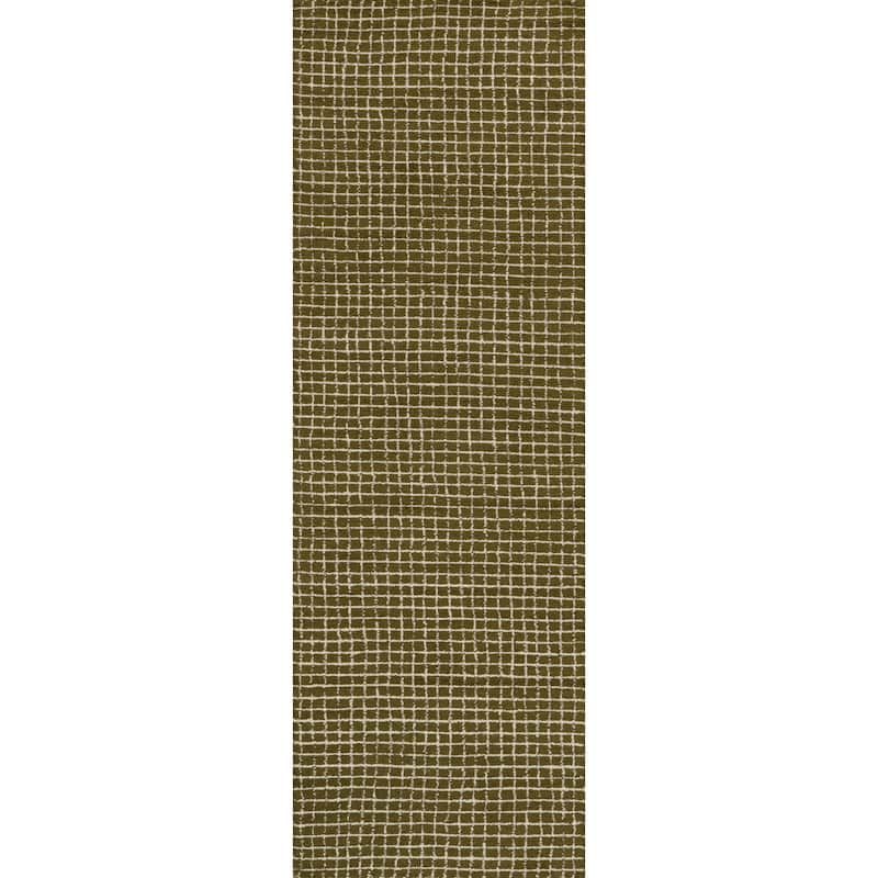 Nuloom Melrose Checked Wool Area Rug