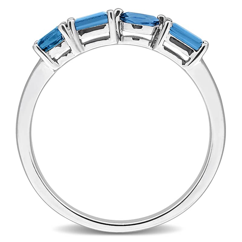 Miadora Multi-Gem Four Stone Ring Sterling Silver